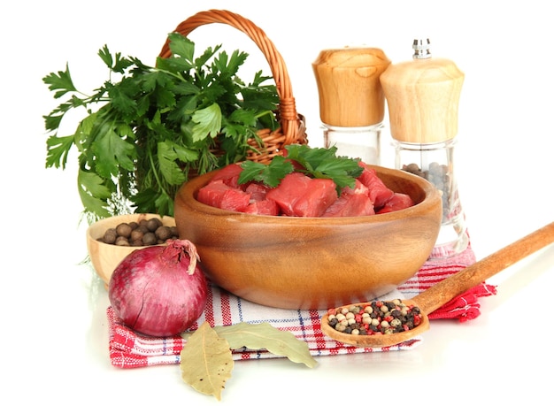 Fresh homemade dish on table